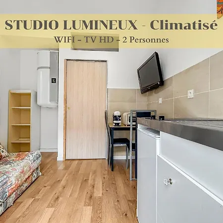 דירה Lumineux Avec Clim Et Tv Ideal Pour Couples